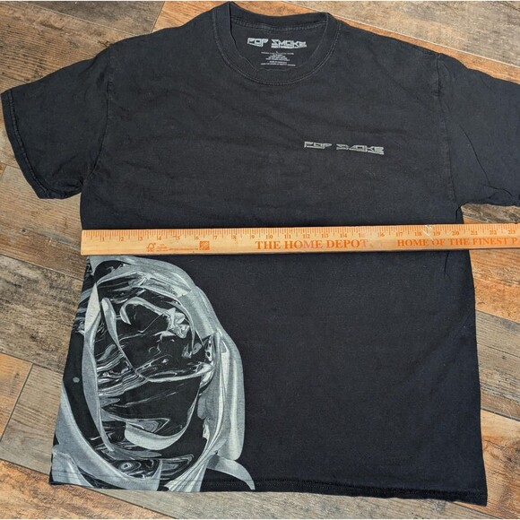 Pop Smoke Graphic Black T-Shirt - Size L - Picture 4 of 6